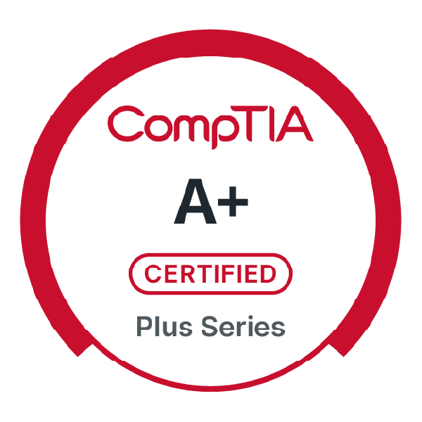 CompTIA A+ Certified Plus Series badge
